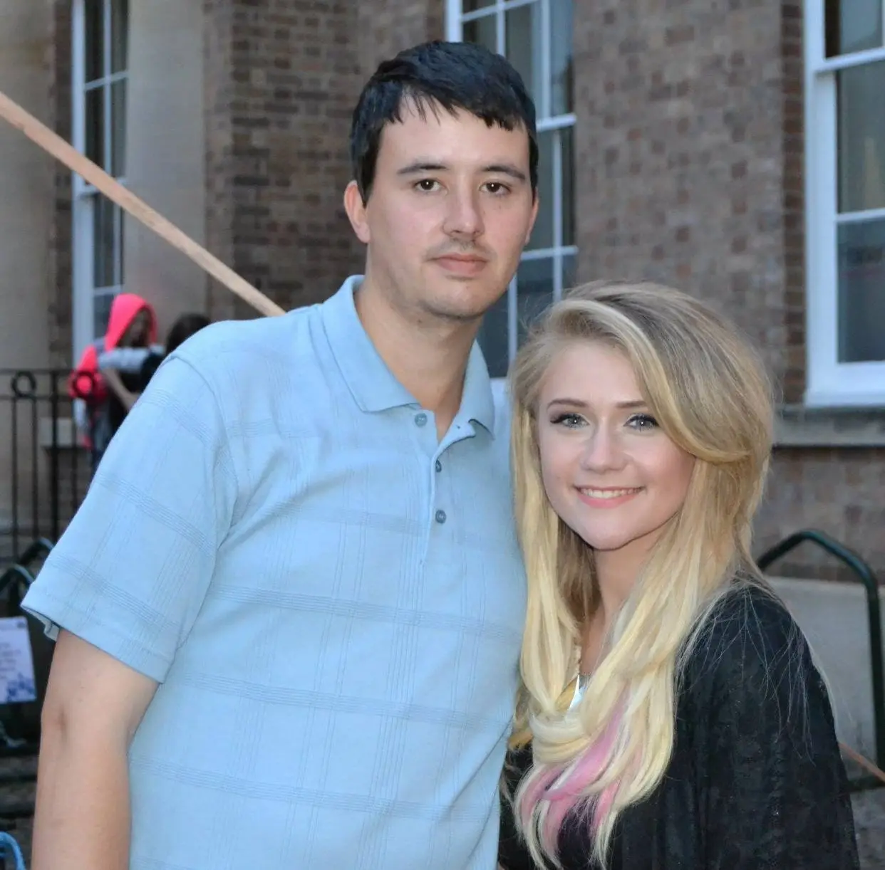 Dan Addison (Me) & Luciee Closier Standing Outside The Corn Exchange before Festival Too King’s Lynn, 12th July 2014